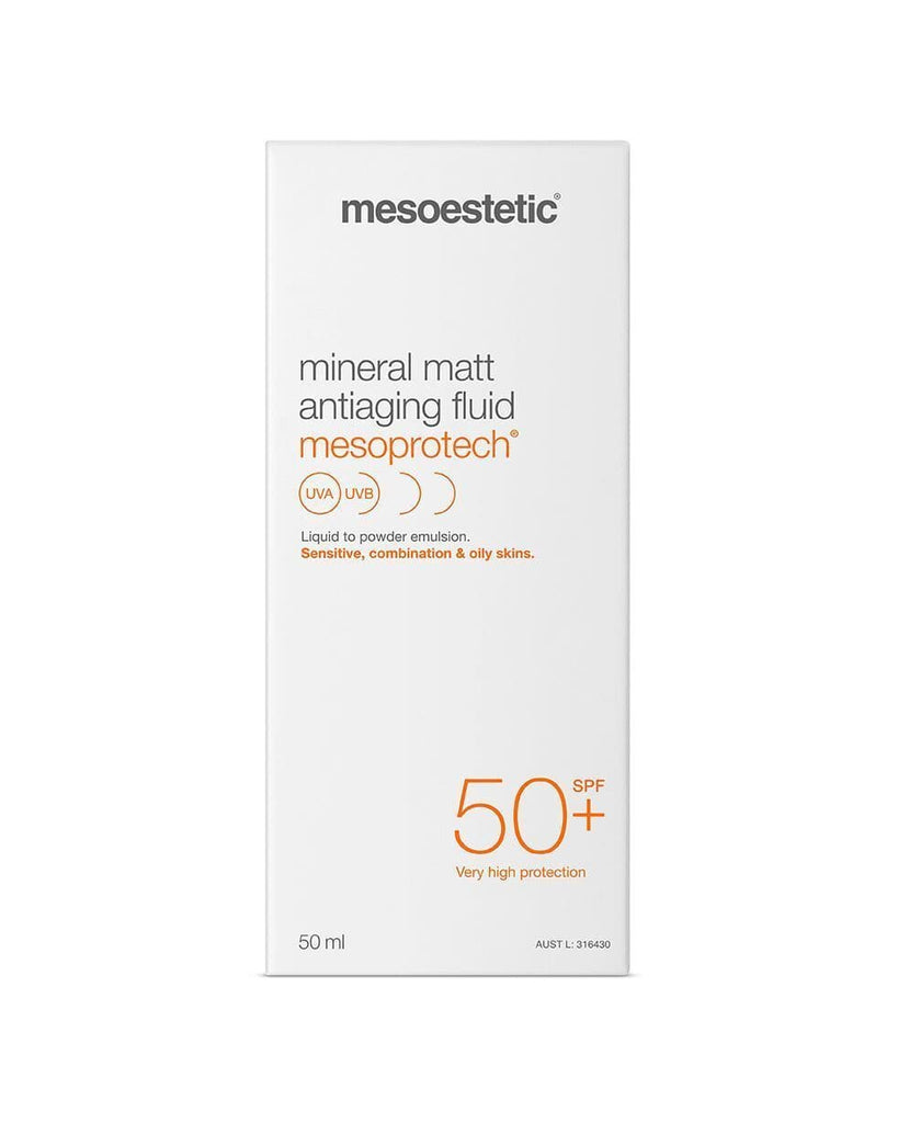 Mesoestetic Mesoprotech Mineral Matt Antiaging Fluid SPF 50+