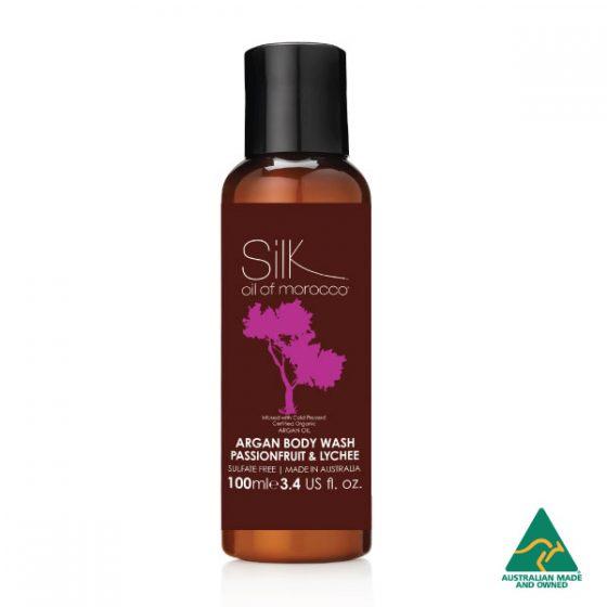 Silk Oil of Morocco body wash 100ml Silk Argan Body Wash - Passionfruit & Lychee