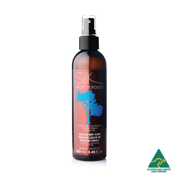 Silk Oil of Morocco protein spray 250ml Silk Oil Of Morocco Rep-Hair Leave-In Protein Spray