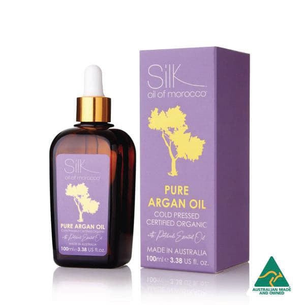 Silk Oil of Morocco Pure Argan Oil with Patchouli essential oil 100ml