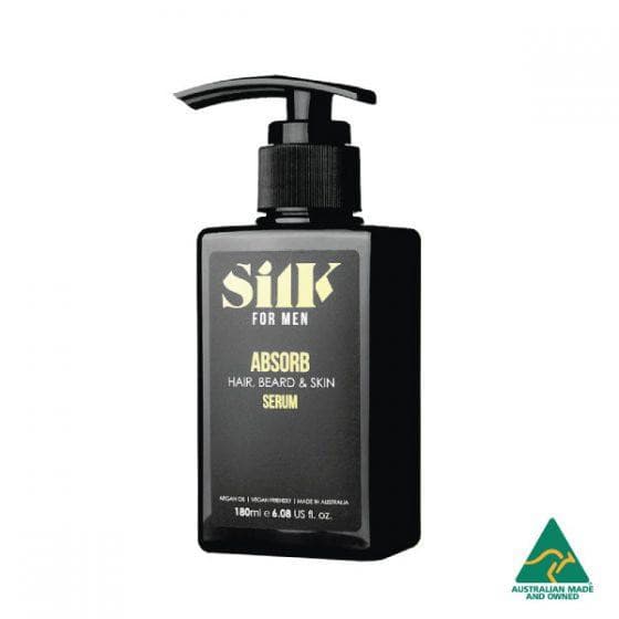 Tina Kay Skincare Silk for Men Absorb Hair, Beard & Skin Serum