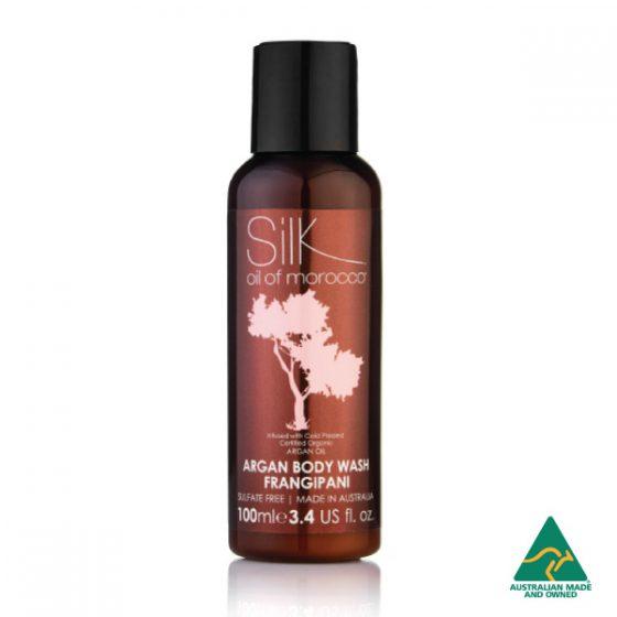Silk Oil of Morocco body wash 100ml Silk Oil Of Morocco Frangipani Body Wash