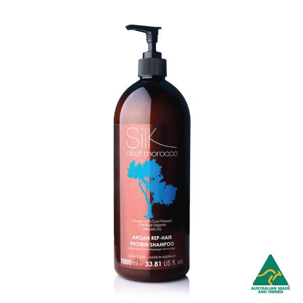 Silk Oil of Morocco shampoo 1L Silk Oil Of Morocco Argan REP-Hair Protein Shampoo